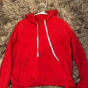 Red sweatshirt
